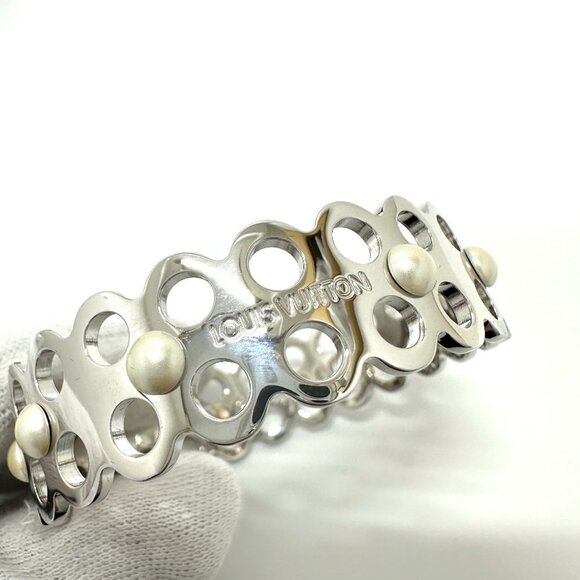 LOUIS VUITTON Silver Bracelet - Picture 6 of 8